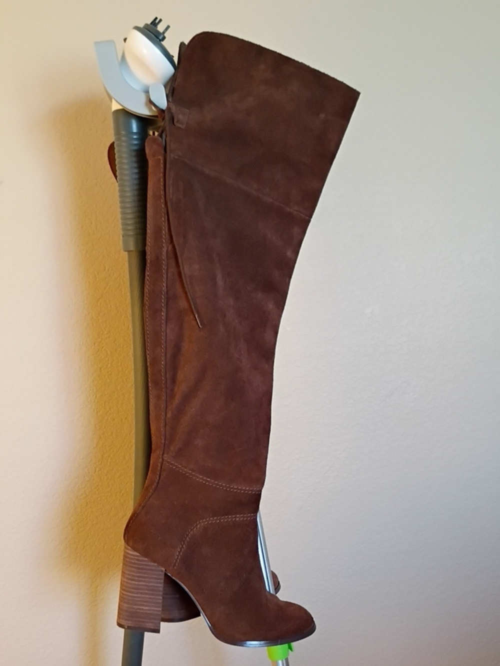 Steve Madden Women's Over-the-Knee Suede Boots in Chestnut Brown Novela Size 8.5